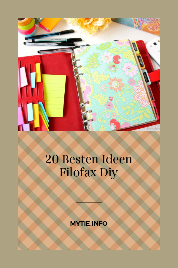 20 Besten Ideen Filofax Diy